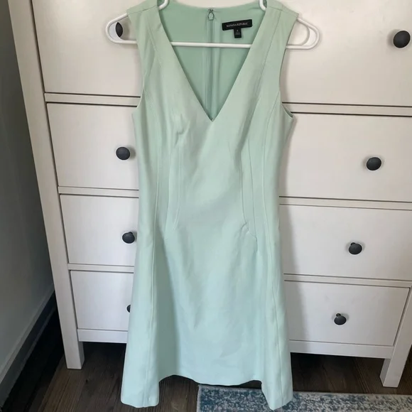 Banana Republic | Dresses | Banana Republic Mint Green Dress | Poshmark